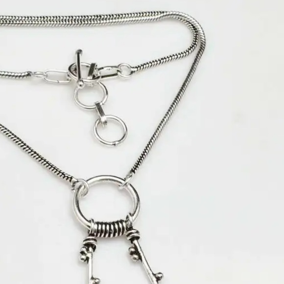 Modern Ruby Ziosite dangle multi-gem handmade statement Necklace - Picture 11 of 14